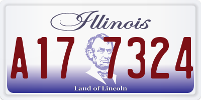 IL license plate A177324
