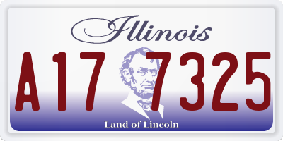 IL license plate A177325