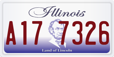 IL license plate A177326