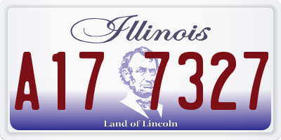IL license plate A177327