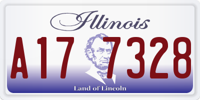 IL license plate A177328