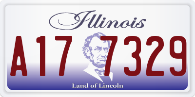 IL license plate A177329