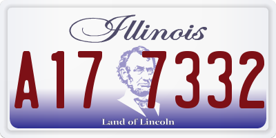 IL license plate A177332