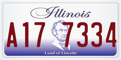 IL license plate A177334