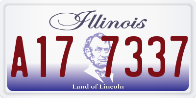 IL license plate A177337