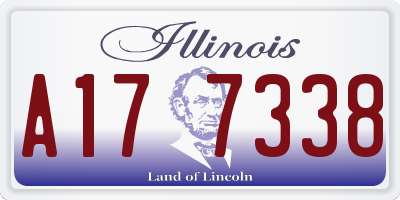 IL license plate A177338