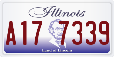 IL license plate A177339