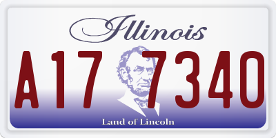 IL license plate A177340