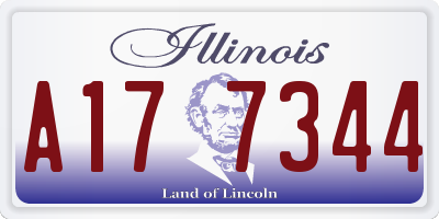 IL license plate A177344