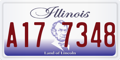 IL license plate A177348