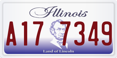 IL license plate A177349