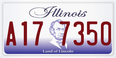 IL license plate A177350