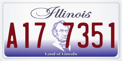 IL license plate A177351