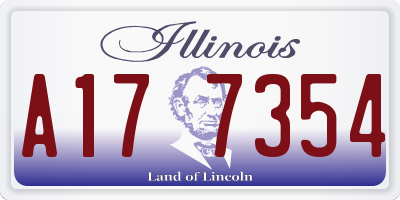 IL license plate A177354