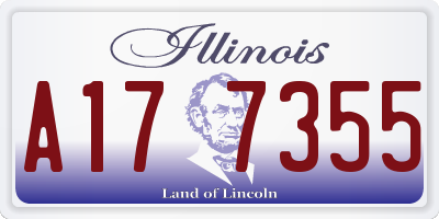 IL license plate A177355