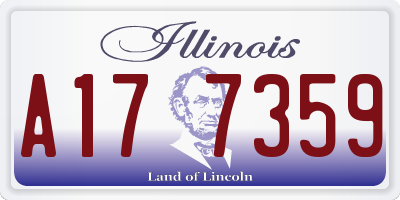 IL license plate A177359