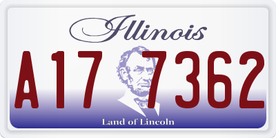 IL license plate A177362