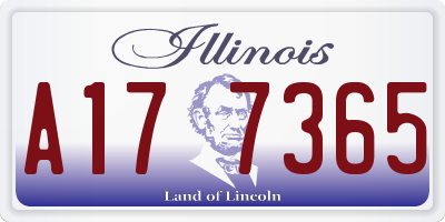 IL license plate A177365