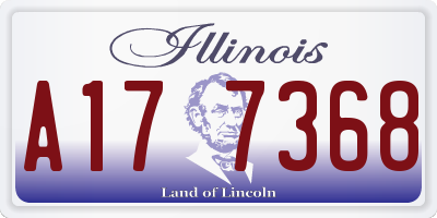 IL license plate A177368