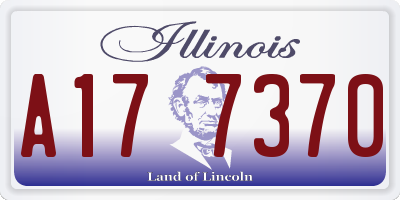 IL license plate A177370