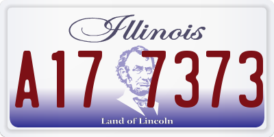 IL license plate A177373