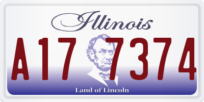 IL license plate A177374