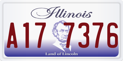 IL license plate A177376