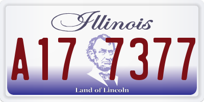 IL license plate A177377