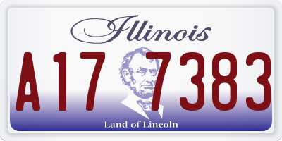IL license plate A177383