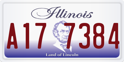 IL license plate A177384