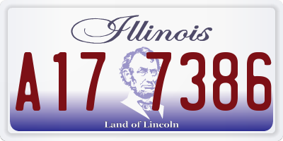 IL license plate A177386