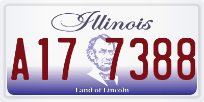 IL license plate A177388