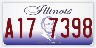 IL license plate A177398