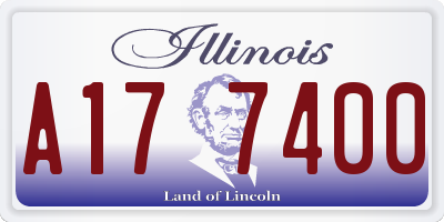 IL license plate A177400