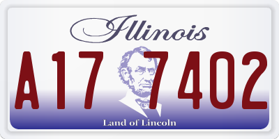 IL license plate A177402