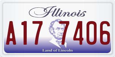 IL license plate A177406