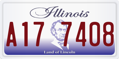 IL license plate A177408