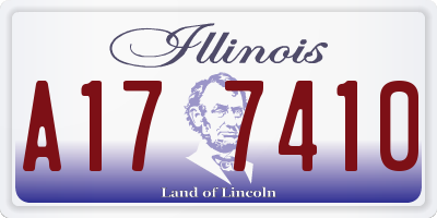 IL license plate A177410