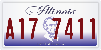 IL license plate A177411