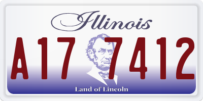 IL license plate A177412