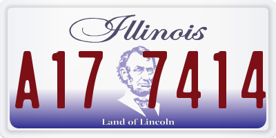 IL license plate A177414