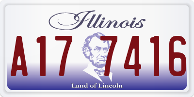 IL license plate A177416