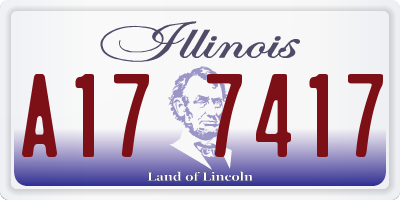 IL license plate A177417