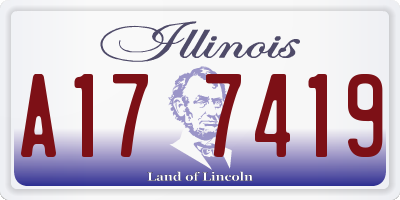 IL license plate A177419