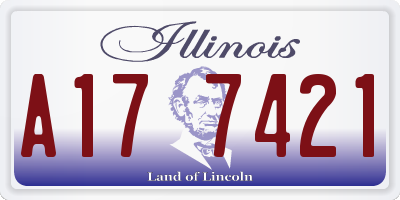 IL license plate A177421