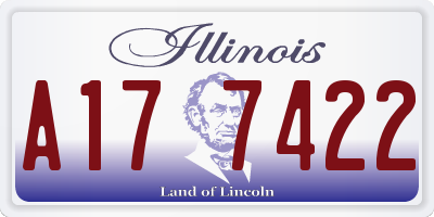 IL license plate A177422