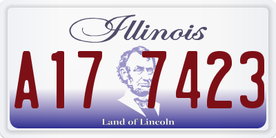 IL license plate A177423