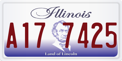 IL license plate A177425