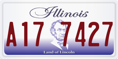 IL license plate A177427