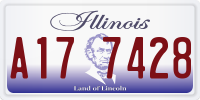 IL license plate A177428